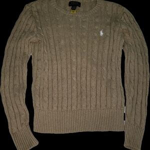 Polo by Ralph Lauren Kid's Beige Cable Knit Sweater